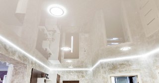 Натяжной ПВХ потолок Добрянка, цена от 2139 руб.